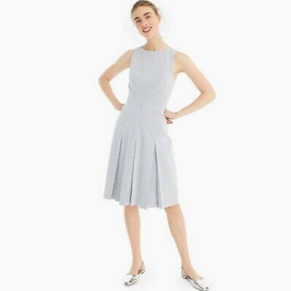 Stylish Light Gray Blue Sleeveless Dress